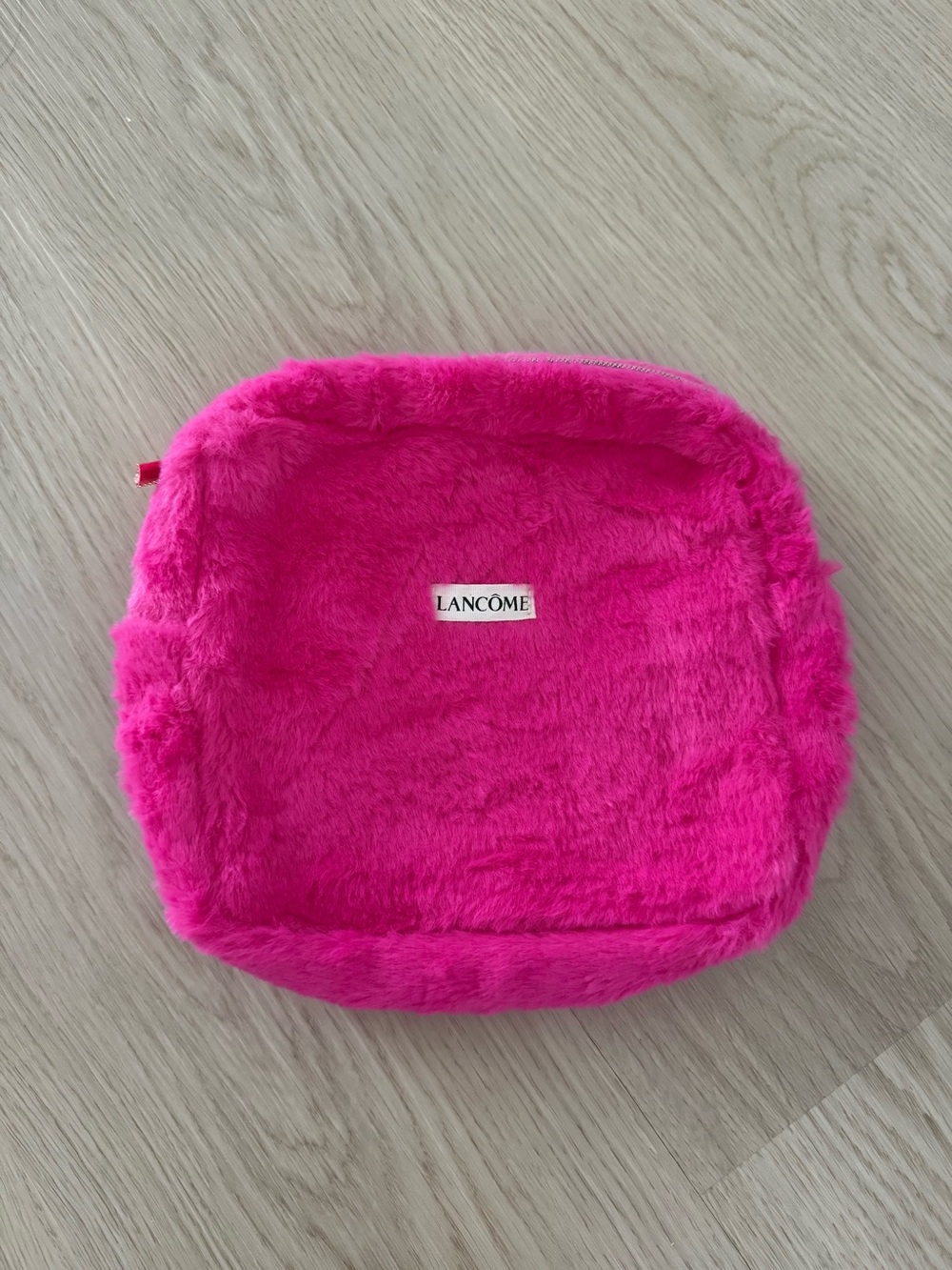 Lancôme Plush Cosmetic Pouch - Hot Pink